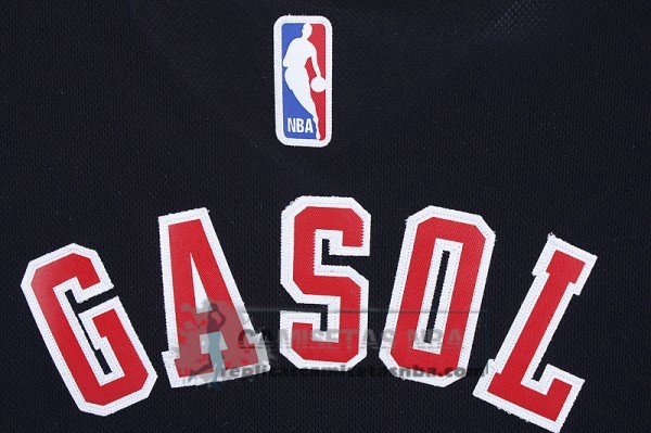 Camiseta Manga Corta Bulls Gasol Negro